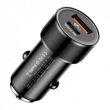 Автомобильное зарядное устройство Baseus Small Screw USB+Type-C  Quick Charge Car Charger 36W Быстрая зарядка QC 3.0 Черный ОРИГИНАЛ
