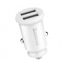 Автомобильное зарядное Baseus 2 USB 5V 3.1A CCALL-ML01 protection Белый